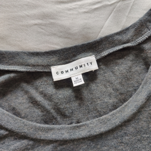 Aritzia Community Crew Longsleeve Midi Dress size M. Stretch jersey, rouching - Picture 5 of 7